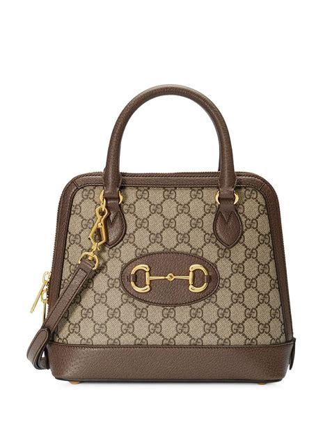 bolsa de mão pequena marron gucci|bolsa gucci tote.